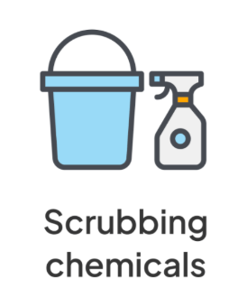 Scrubbing chemicals